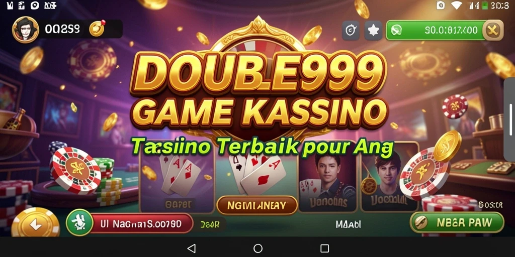 Gameplay seru dari DOUBLE999 dalam suasana kasino yang memukau.