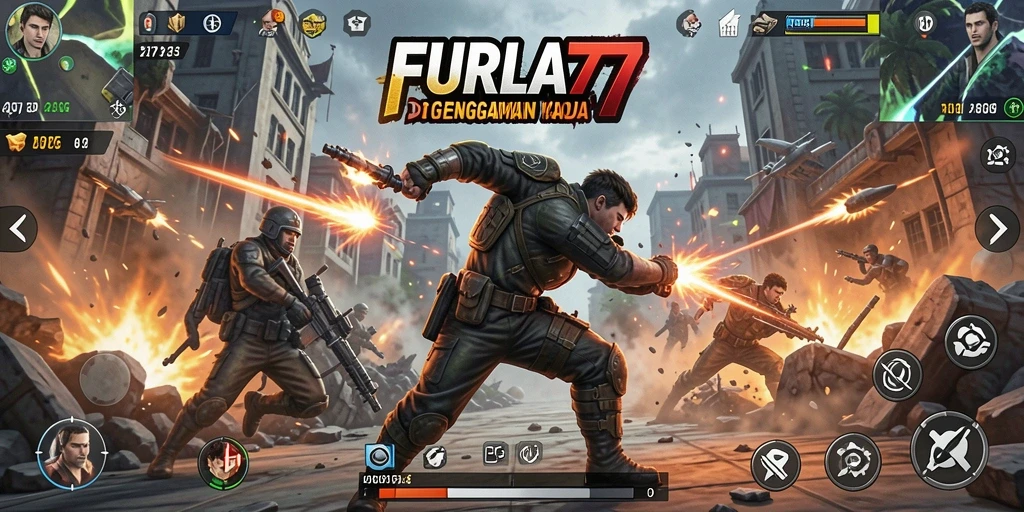 Tangkapan layar yang menampilkan gameplay mendebarkan dari FURLA77.