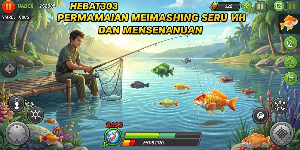 Tampilan gameplay HEBAT303 yang menampilkan keseruan memancing.