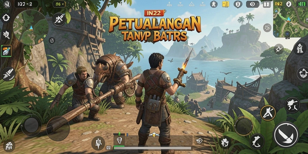 Tangkapan layar gameplay IN22 dengan aksi seru di dunia terbuka.