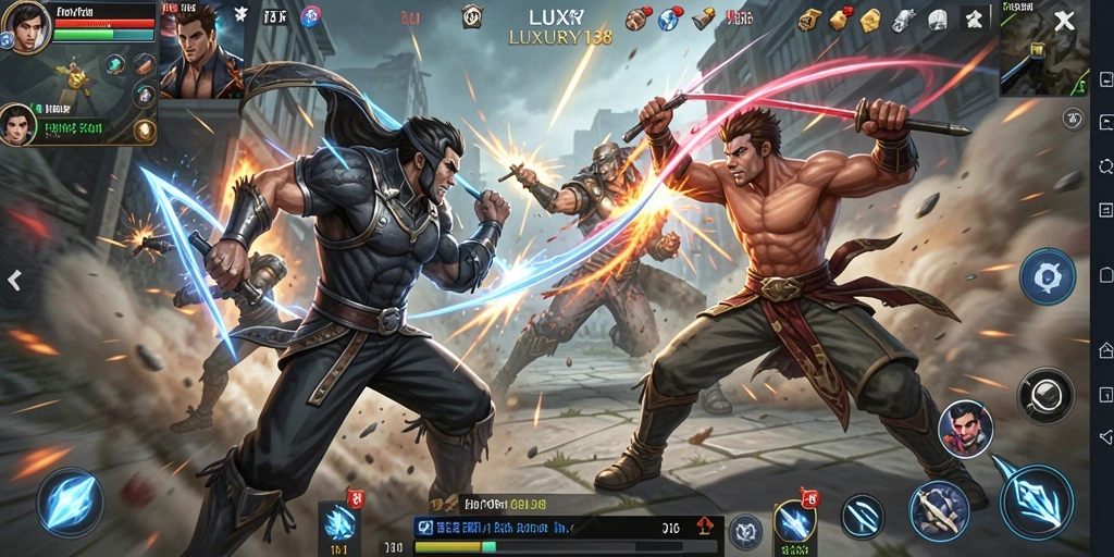 Gameplay mendebarkan dari LUXURY138 yang penuh aksi pertarungan.
