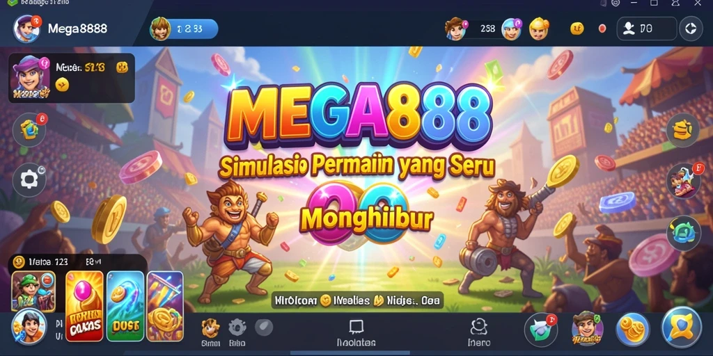 Tampilan gameplay menarik dari MEGA888 yang menunjukkan simulasi mendalam.