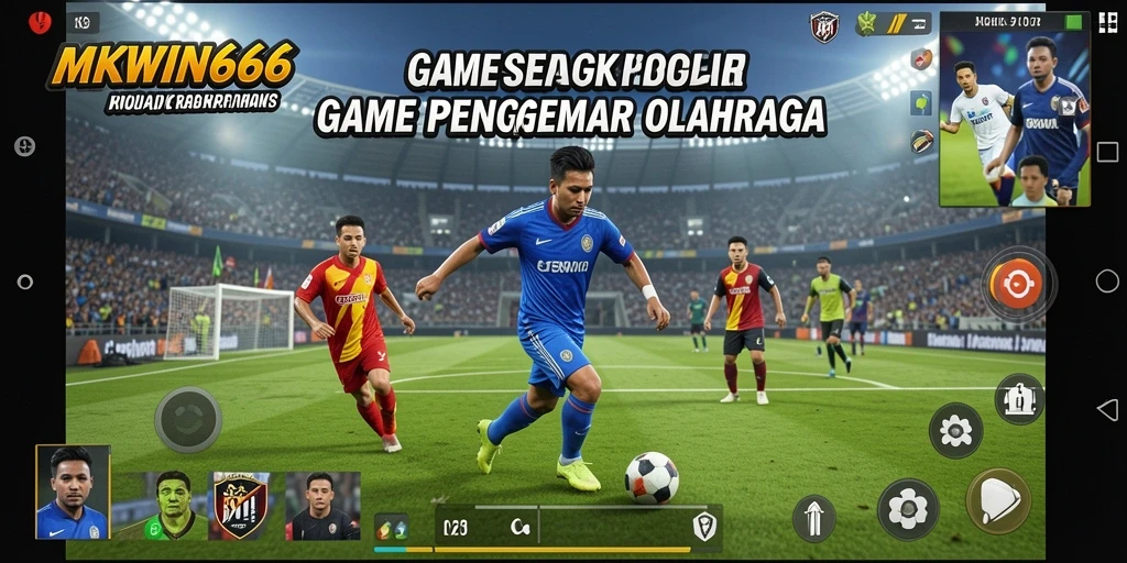 Gameplay seru dan realistis di lapangan sepak bola MKWIN666.