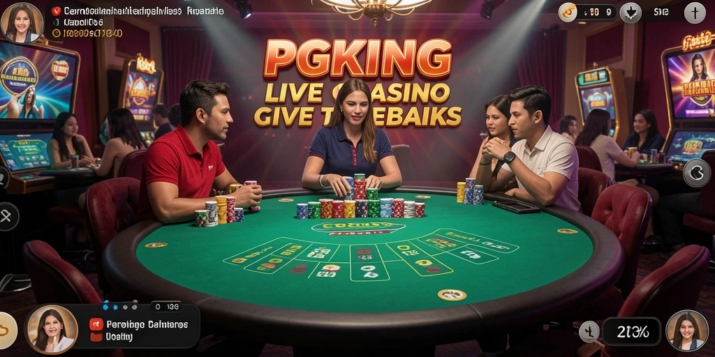 Tampilan gameplay Live Casino yang mendebarkan dan interaktif.