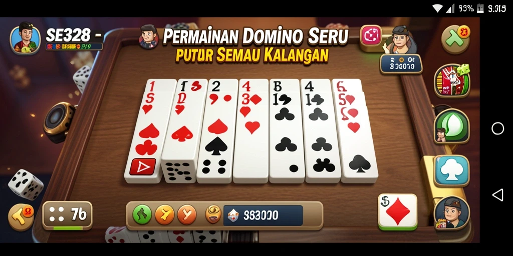 Tampilan gameplay seru dalam permainan Domino SE328.