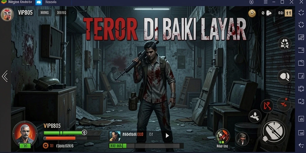 Gameplay mencekam di VIP805 dengan elemen horor yang kuat.